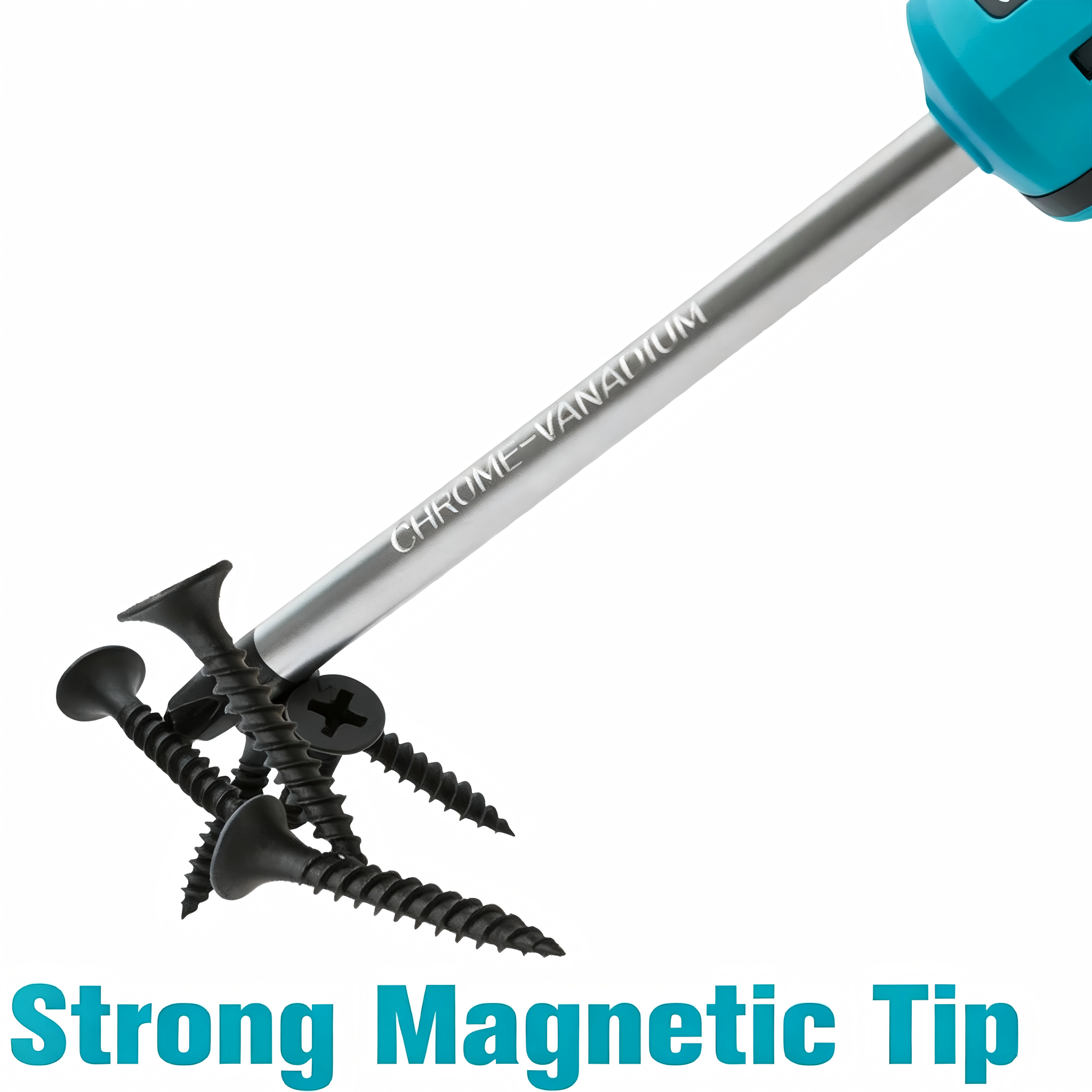 6‑Piece Magnetic Screwdriver Set, Slotted & Phillips Screwdrivers with Non‑Slip Rubber Handles for Household Repair