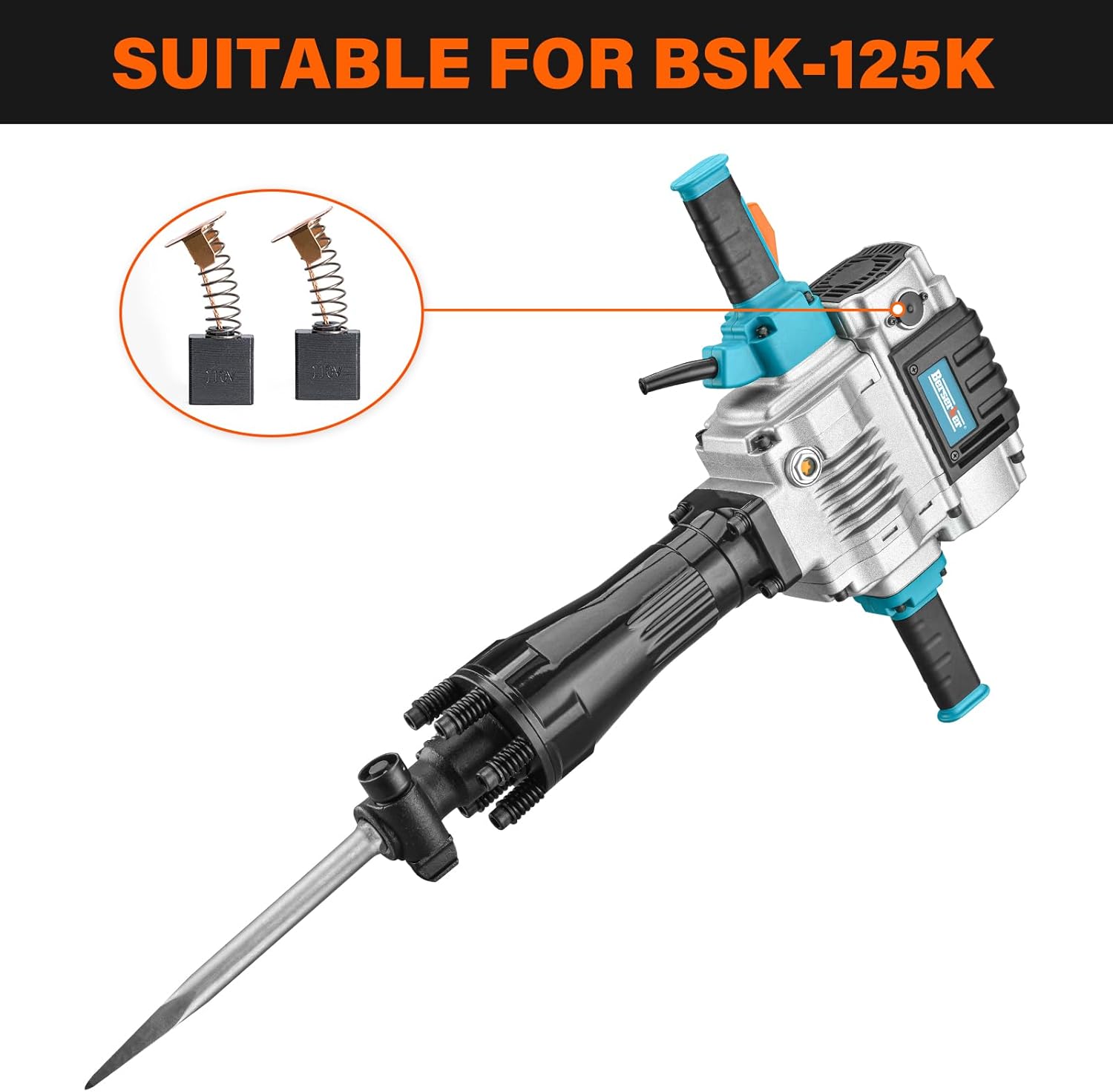Berserker Demolition Jack Hammer Carbon Brush Replacement Set for BSK-125K