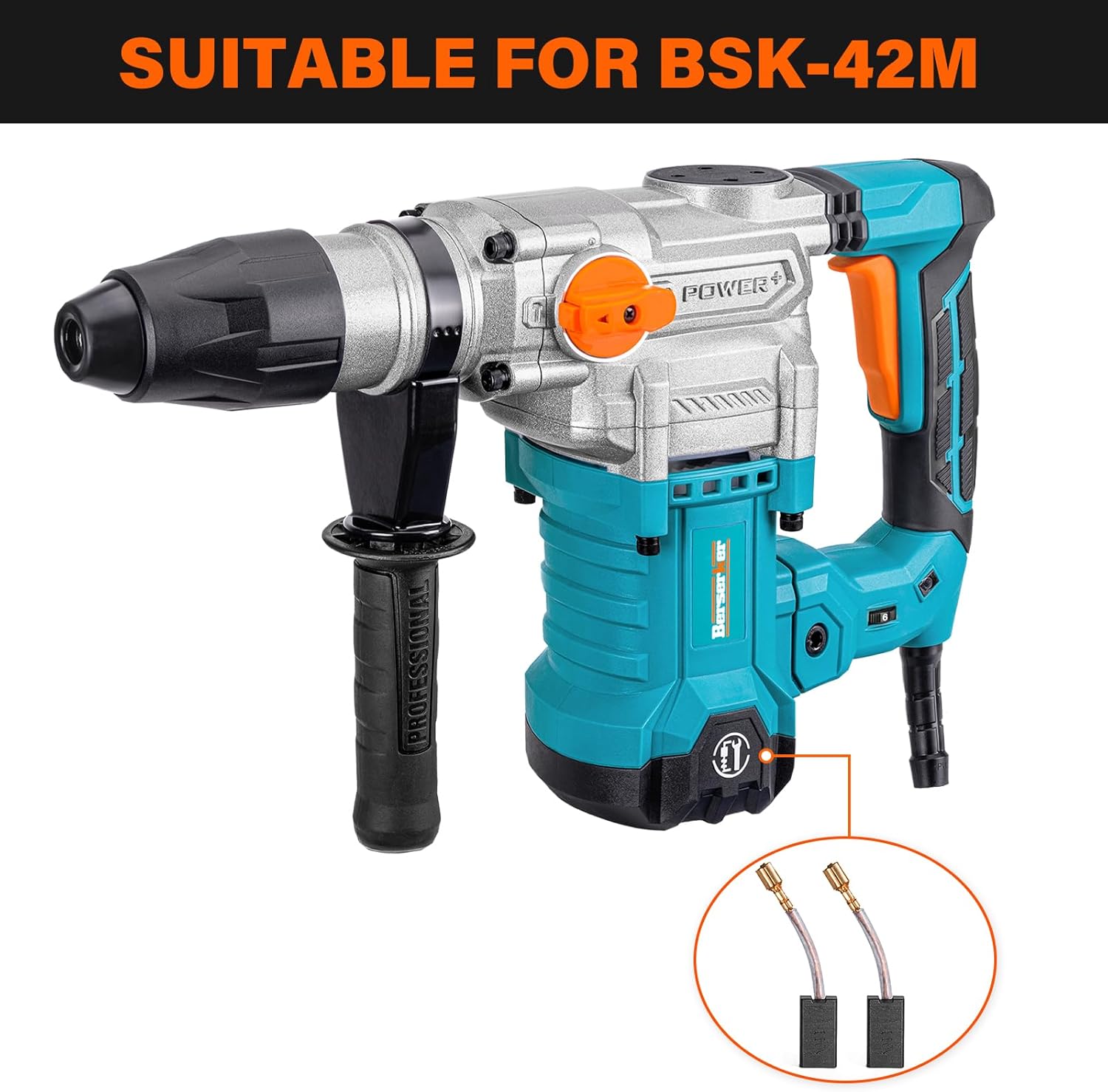 Berserker Rotary Hammer Drill Carbon Brush Replacement Set for BSK-42M