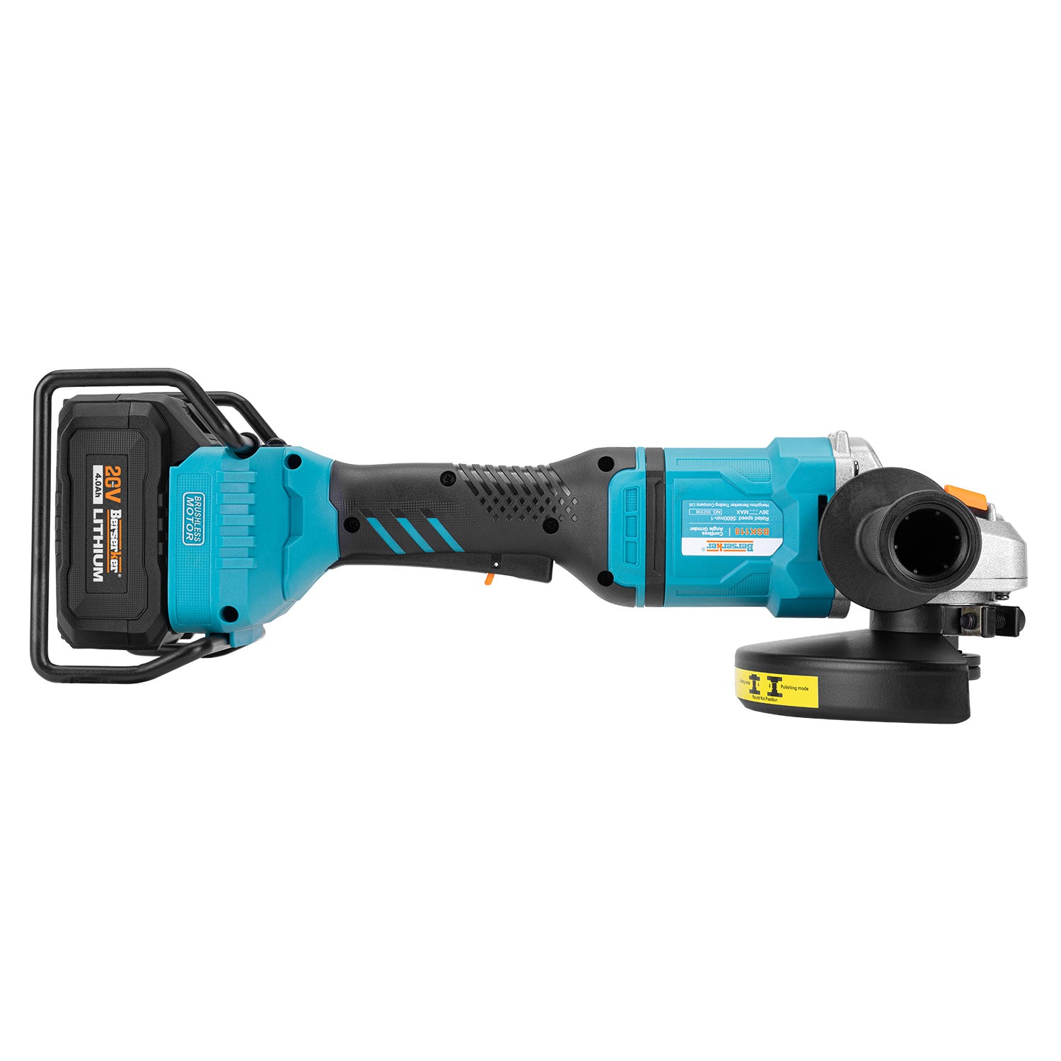 7" Brushless Power Angle Grinder Tool