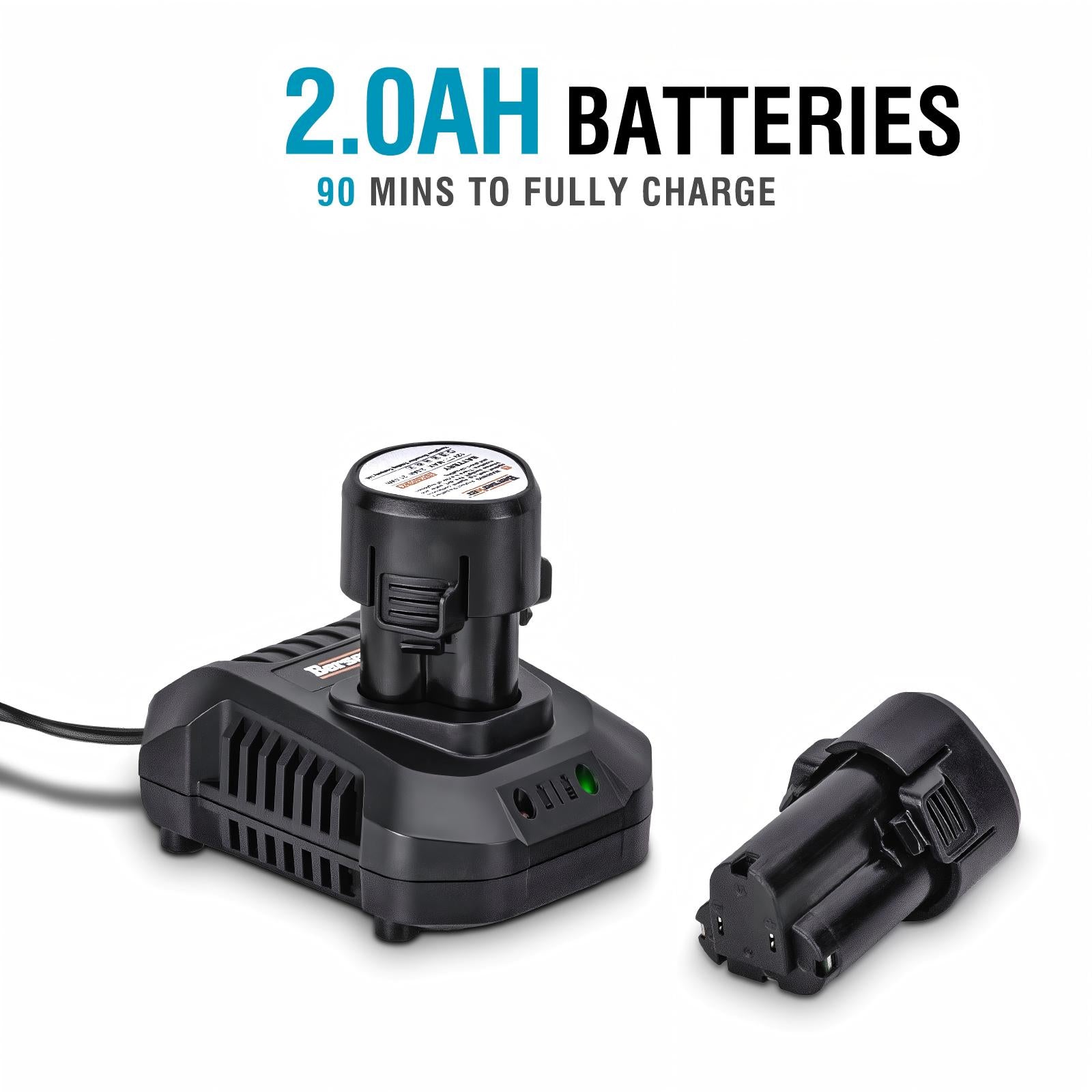 Berserker 12V 2.0Ah Lithium-Ion Battery Compatible Only with All BERSERKER 12V Cordless Power Tools