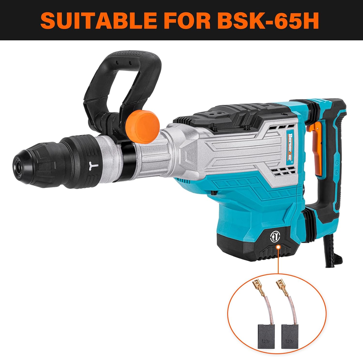 Berserker Demolition Jack Hammer Carbon Brush Replacement Set for BSK-65H